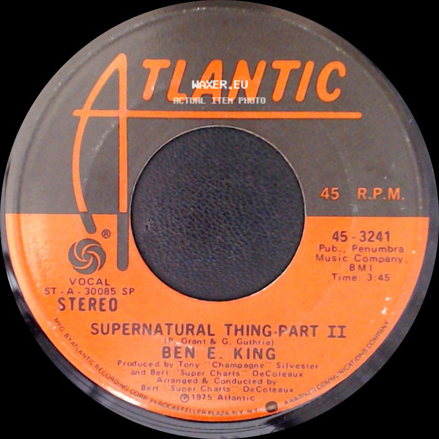 Ben E. King - Supernatural Thing-Part I / Supernatural Thing-Part Ii side B