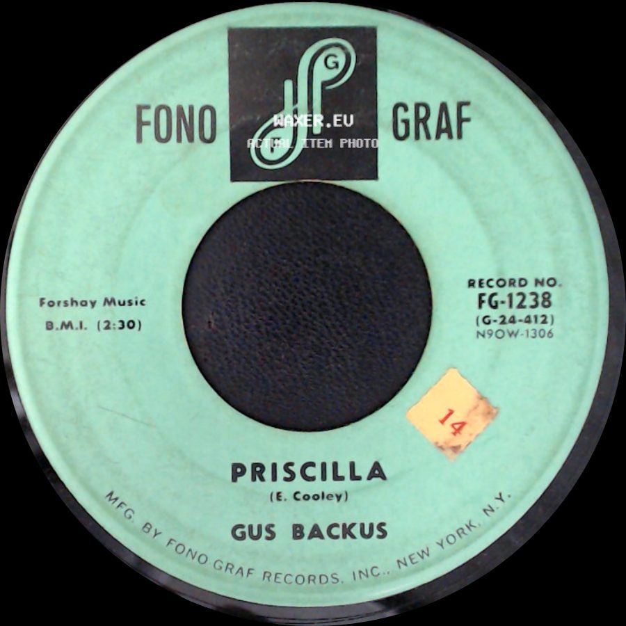 Gus Backus - Priscilla / Queen Of The Stars side A