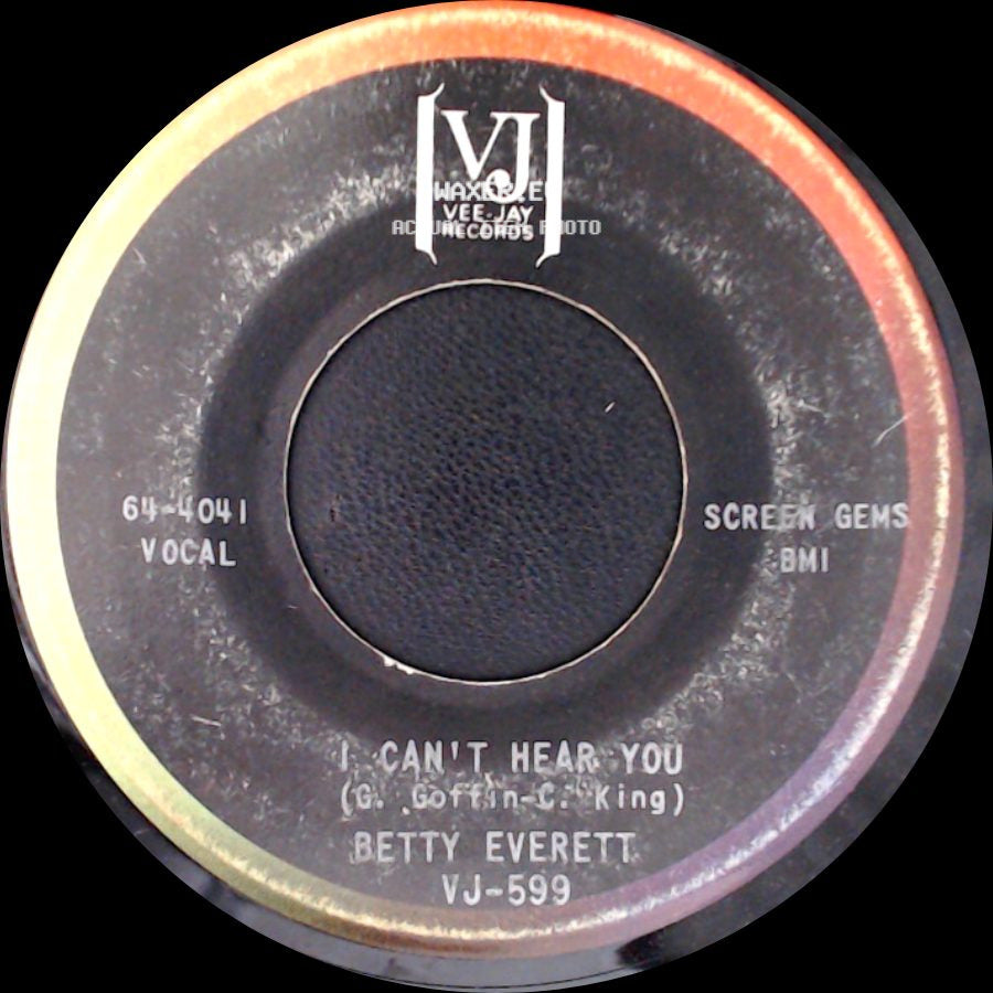 Betty Everett - I Can't Hear You / Can I Get To Know You side A