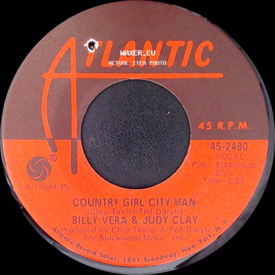 Billy Vera & Judy Clay - Country Girl-City Man / So Good (To Be Together) side A