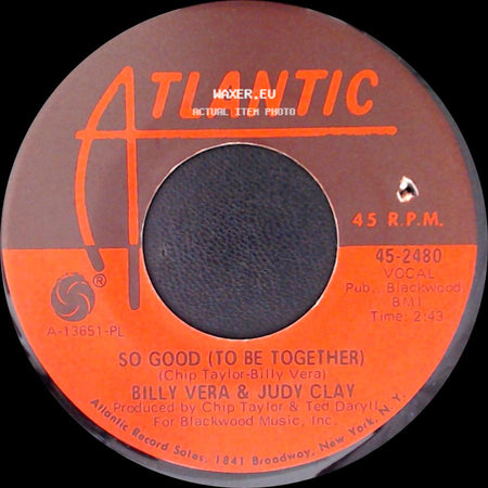 Billy Vera & Judy Clay - Country Girl-City Man / So Good (To Be Together) side B