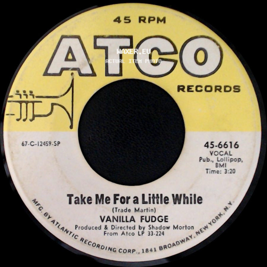 Vanilla Fudge - Take Me For A Little While / Thoughts side A