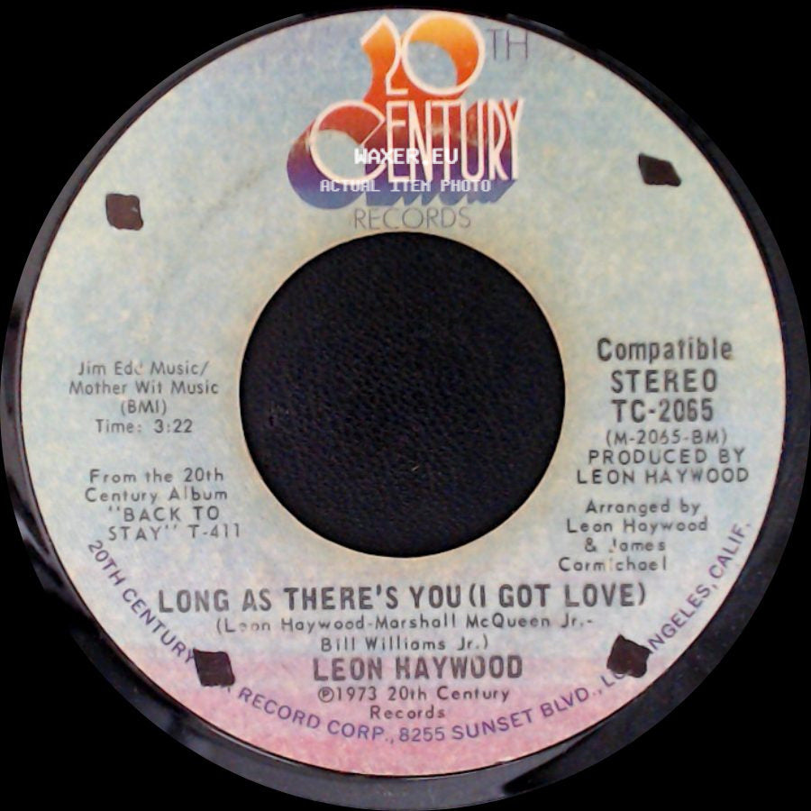 Leon Haywood - Long As There's You (I Got Love) / Keep It In The Family side A