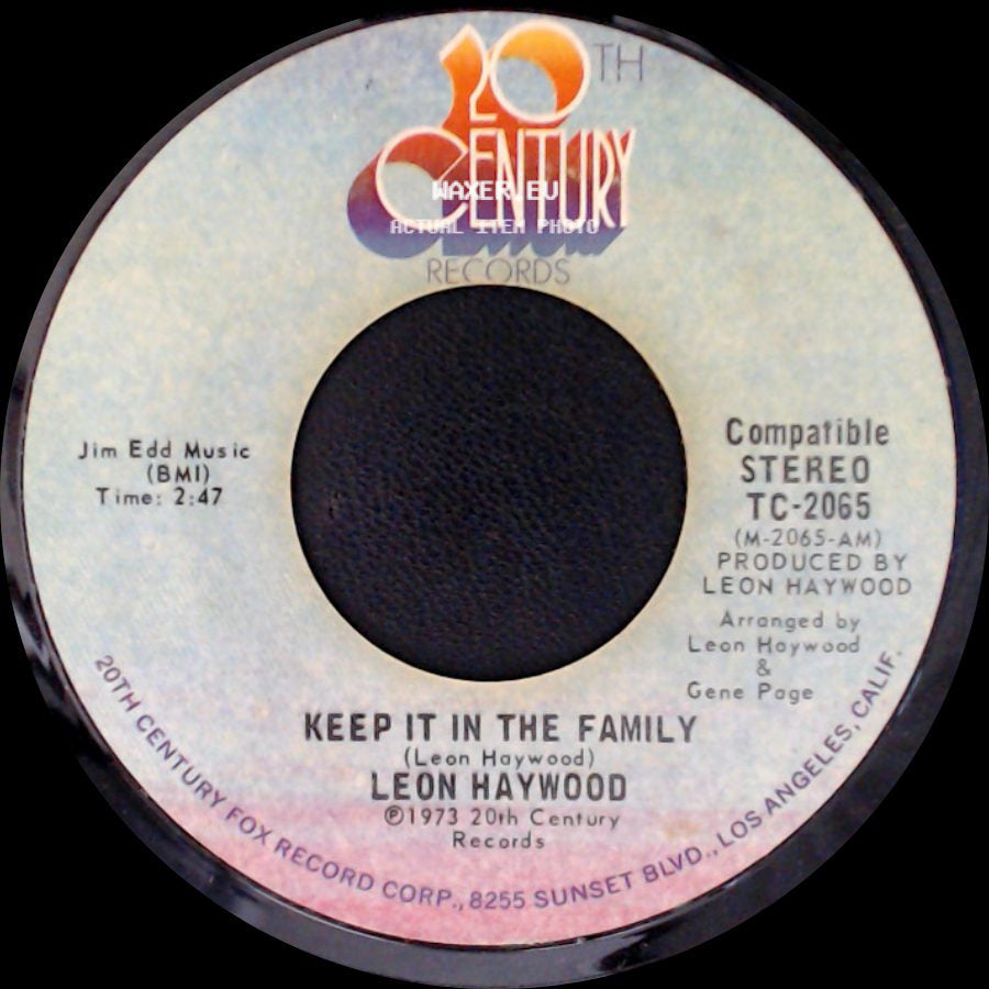 Leon Haywood - Long As There's You (I Got Love) / Keep It In The Family side B
