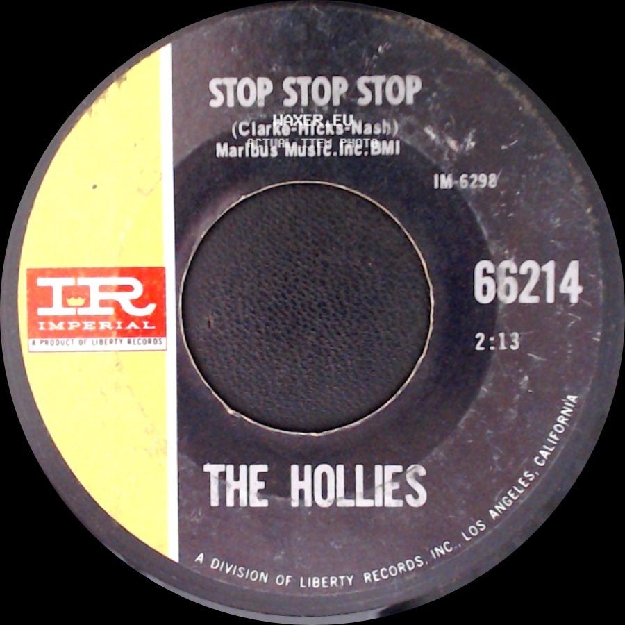 The Hollies - It's You / Stop Stop Stop side B