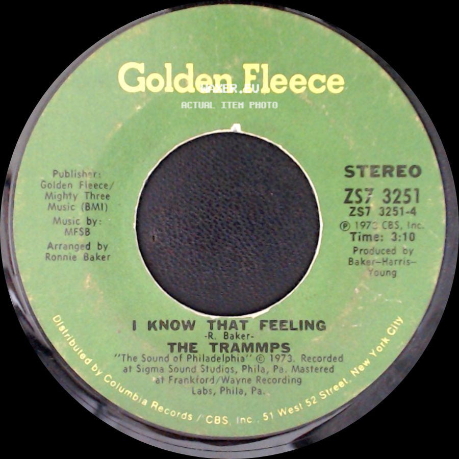 The Trammps - I Know That Feeling / I Know That Feeling side A