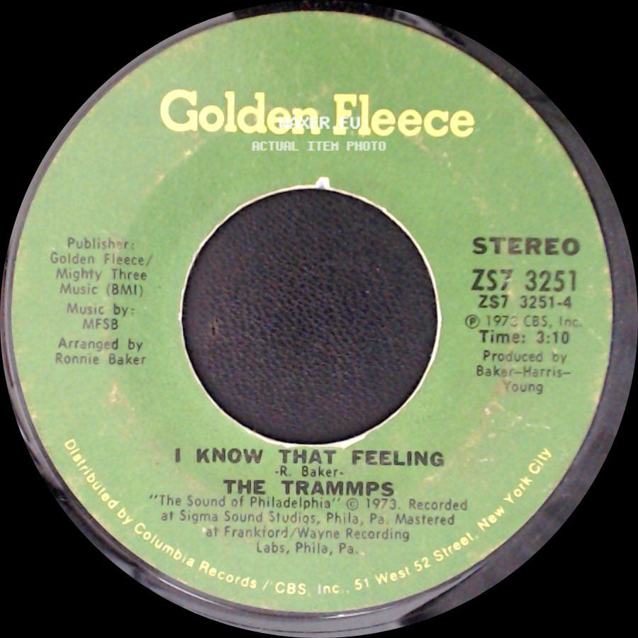 The Trammps - I Know That Feeling / I Know That Feeling side B