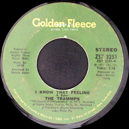 The Trammps - I Know That Feeling / I Know That Feeling side B