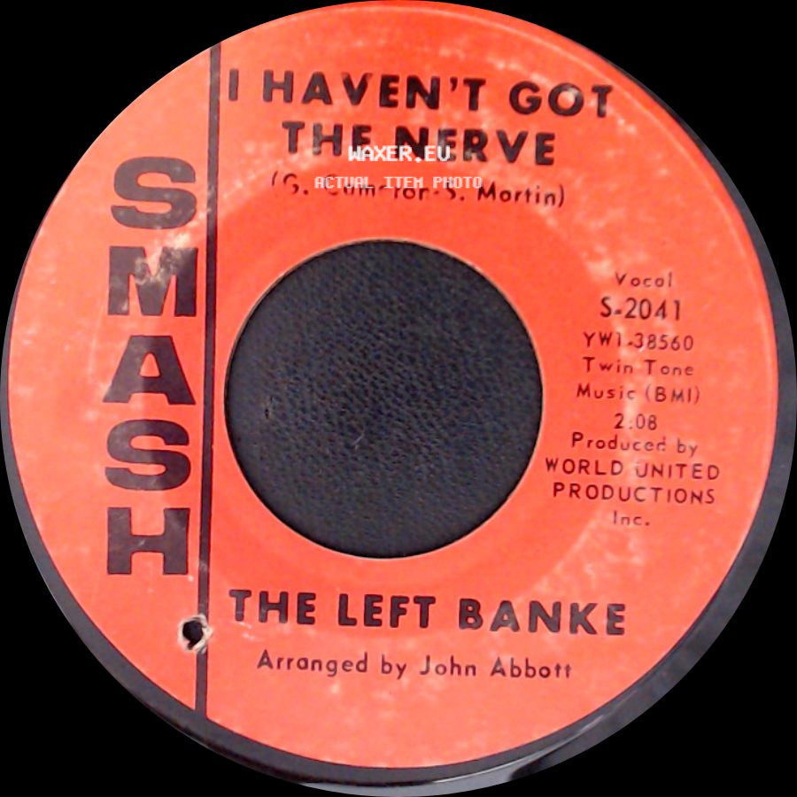 The Left Banke - Walk Away Renee / I Haven't Got The Nerve side B