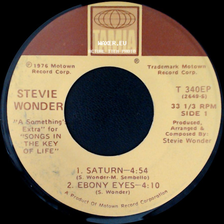 Stevie Wonder - Saturn / Ebony Eyes / A Something's Extra For 'songs In The Key Of Life' side A