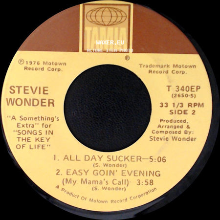 Stevie Wonder - Saturn / Ebony Eyes / A Something's Extra For 'songs In The Key Of Life' side B