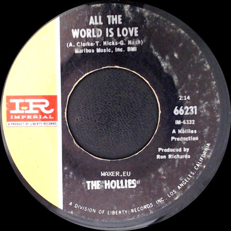 The Hollies - On A Carousel / All The World Is Love side B