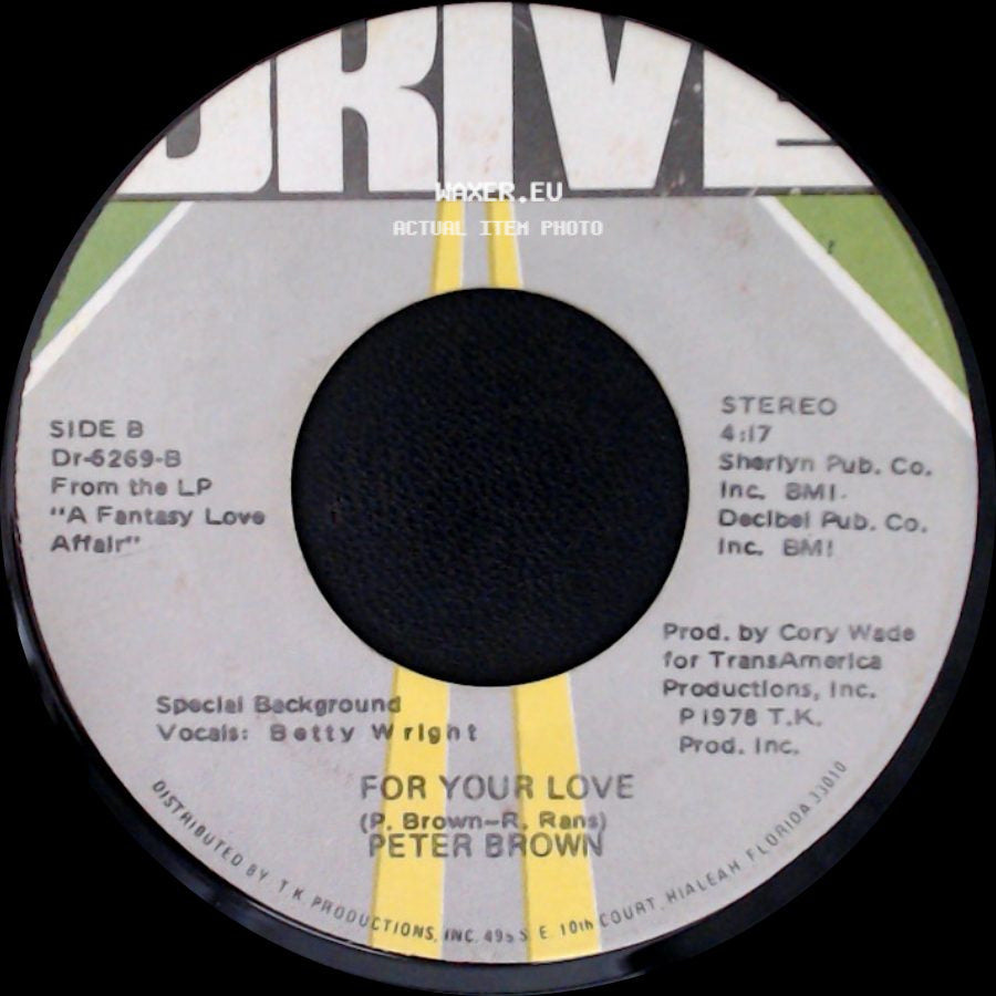 Peter Brown - Dance With Me / For Your Love side B
