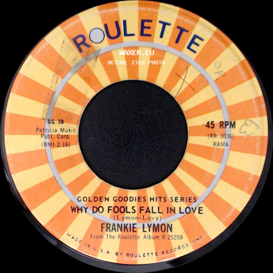 Frankie Lymon - I'm Not A Juvenile Delinquent / Why Do Fools Fall In Love side B