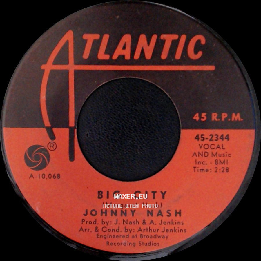 Johnny Nash - Big City / Somewhere side A