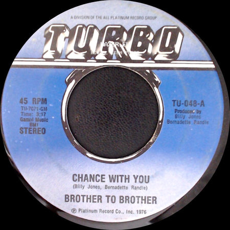 Joni - Brother To Brother / Chance With You side B