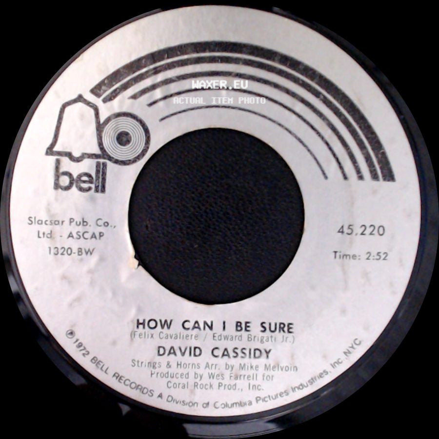 David Cassidy - How Can I Be Sure / Ricky's Tune side A