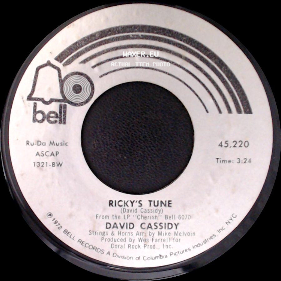 David Cassidy - How Can I Be Sure / Ricky's Tune side B