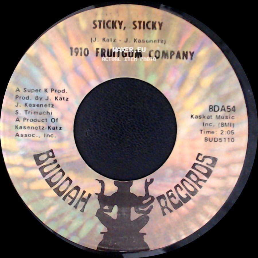 1910 Fruitgum Company - Sticky, Sticky / 1, 2, 3, Red Light side A