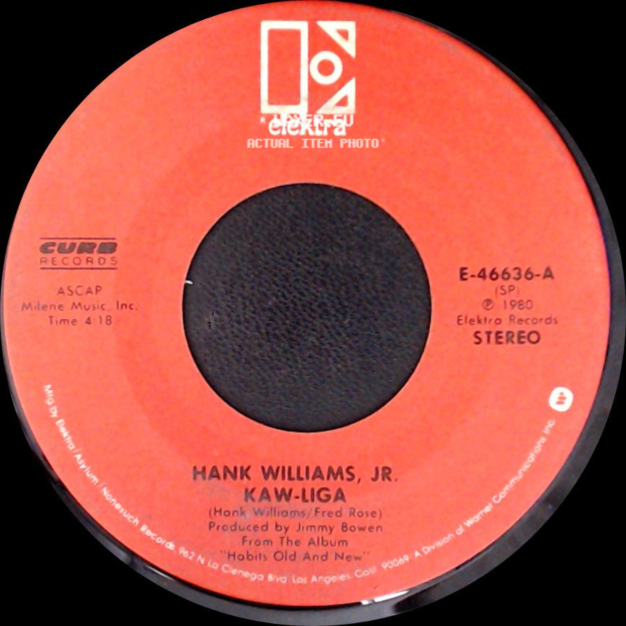 Hank Williams, Jr. - Kaw-Liga / The American Way side A