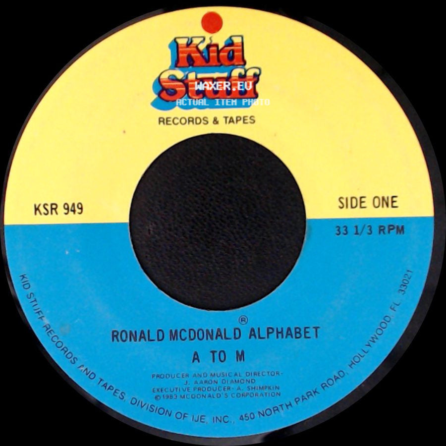 Ronald Mcdonald Alphabet - A To M / N To Z side A