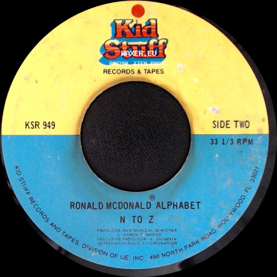 Ronald Mcdonald Alphabet - A To M / N To Z side B