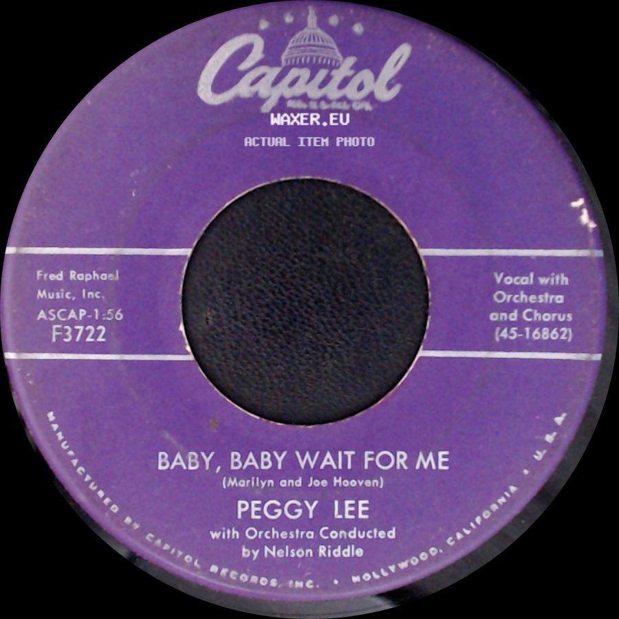 Peggy Lee - Every Night / Baby, Baby Wait For Me side B
