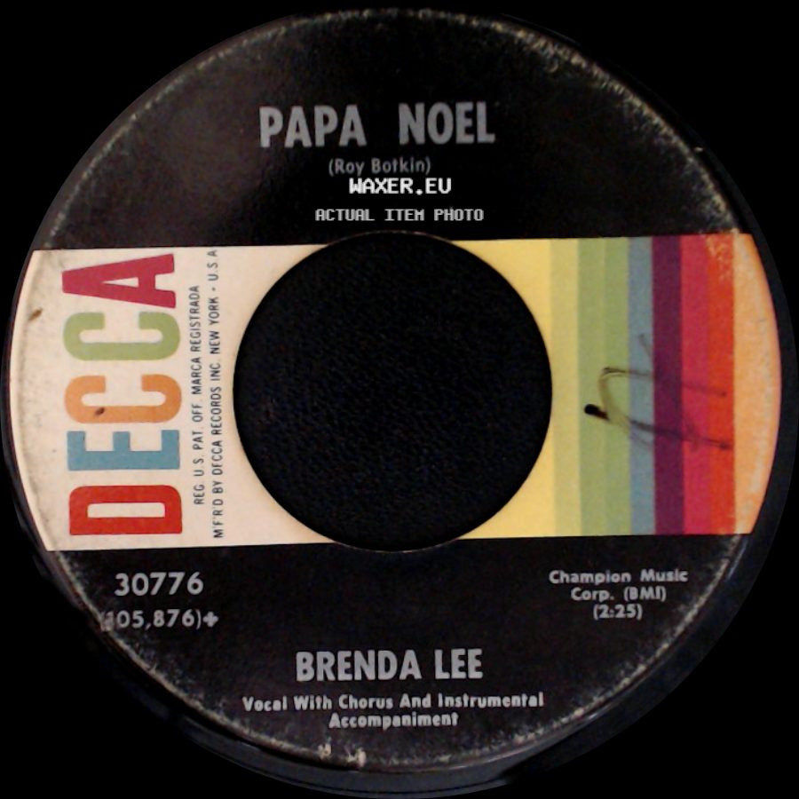 Brenda Lee - Rockin' Around The Christmas Tree / Papa Noel side B