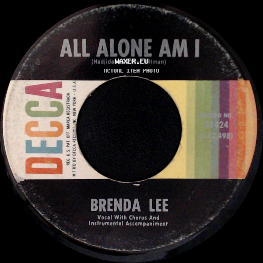 Brenda Lee - All Alone Am I / Save All Your Lovin' For Me side A