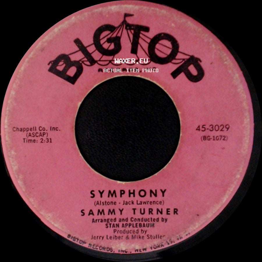 Sammy Turner - Symphony / Always side A