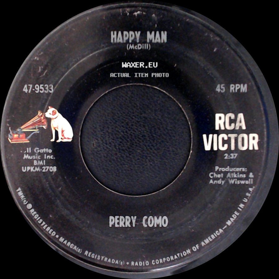 Perry Como With The Ray Charles Singers / Perry Como - Another Go Around / Happy Man side B