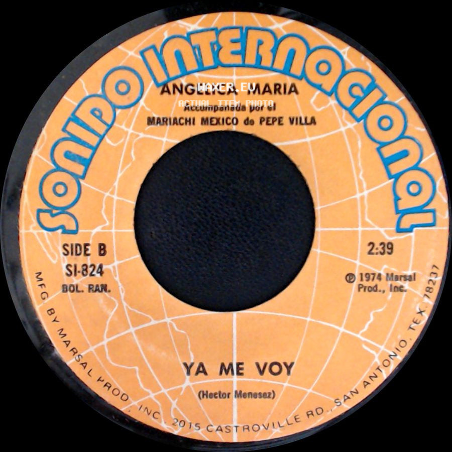 Angelica Maria - Aunque Suenes Con Otra / Ya Me Voy side B