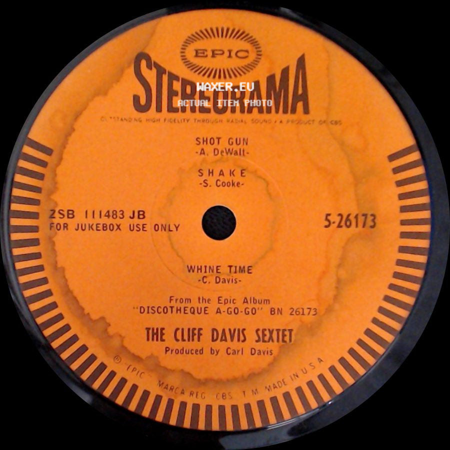 The Cliff Davis Sextet - Hello, Dolly! / Unknown Title B side B