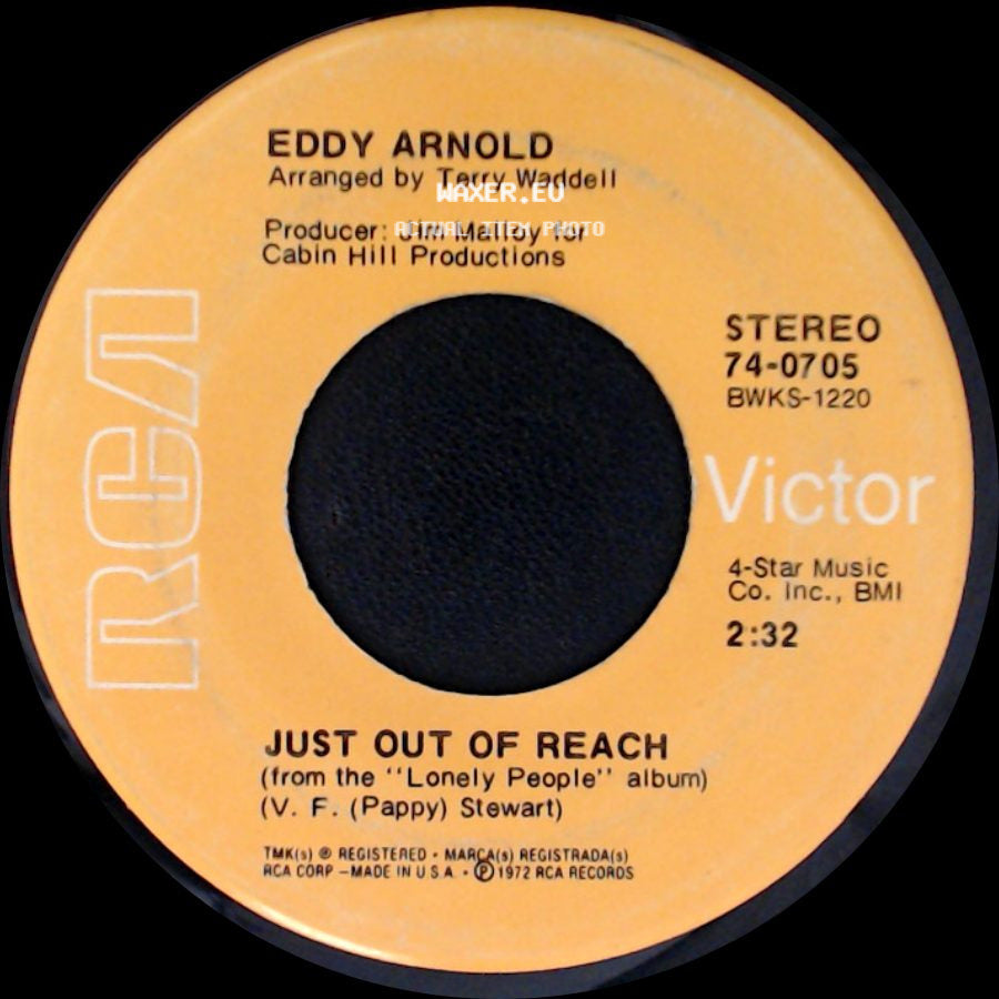 Eddy Arnold - Poison Red Berries / Just Out Of Reach side B