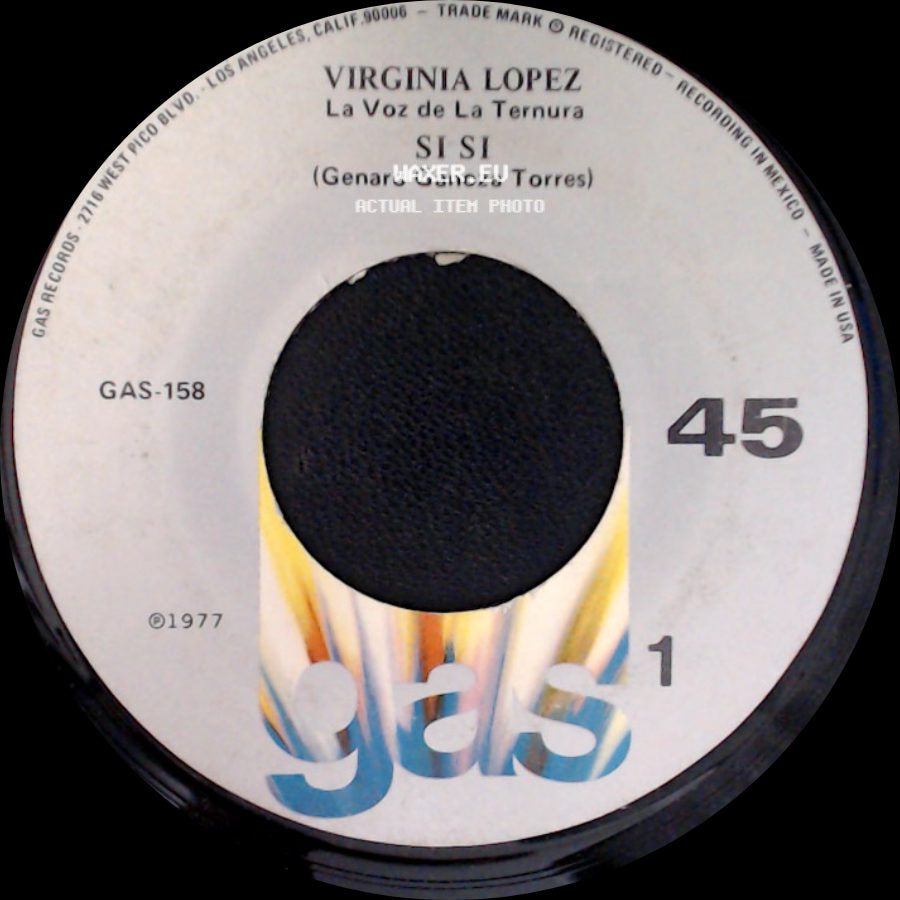 Virginia Lopez - Si Si / Cuando Ya No Me Quieras side A
