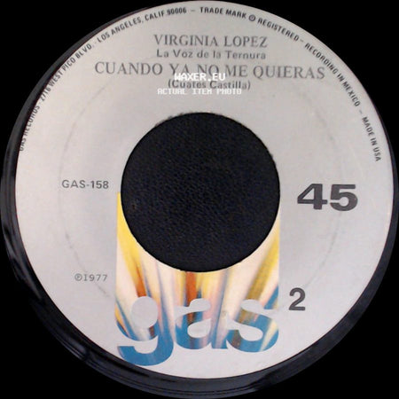 Virginia Lopez - Cuando Ya No Me Quieras / Si Si side A