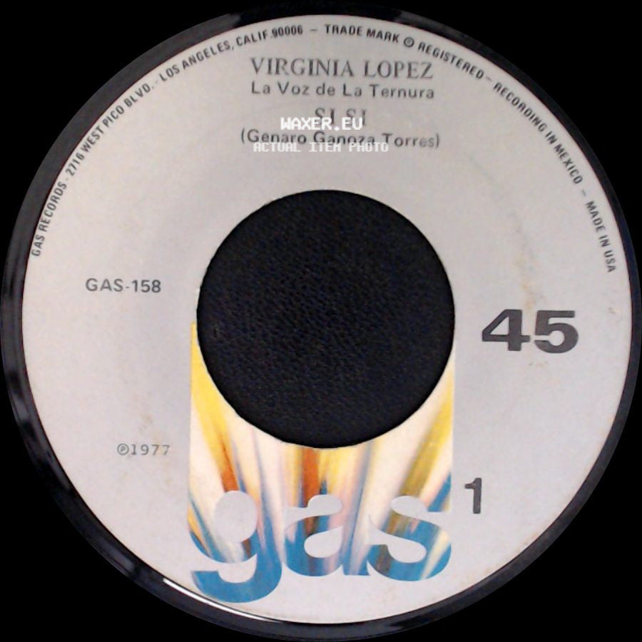 Virginia Lopez - Cuando Ya No Me Quieras / Si Si side B