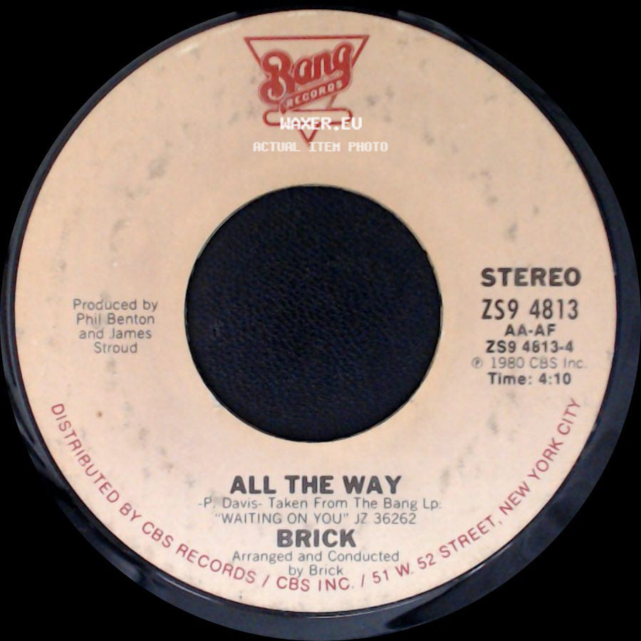 Brick - All The Way / Push Push side A