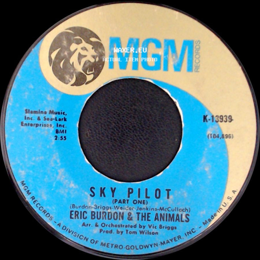 Eric Burdon & The Animals - Sky Pilot (Part Two) / Sky Pilot (Part One) side B