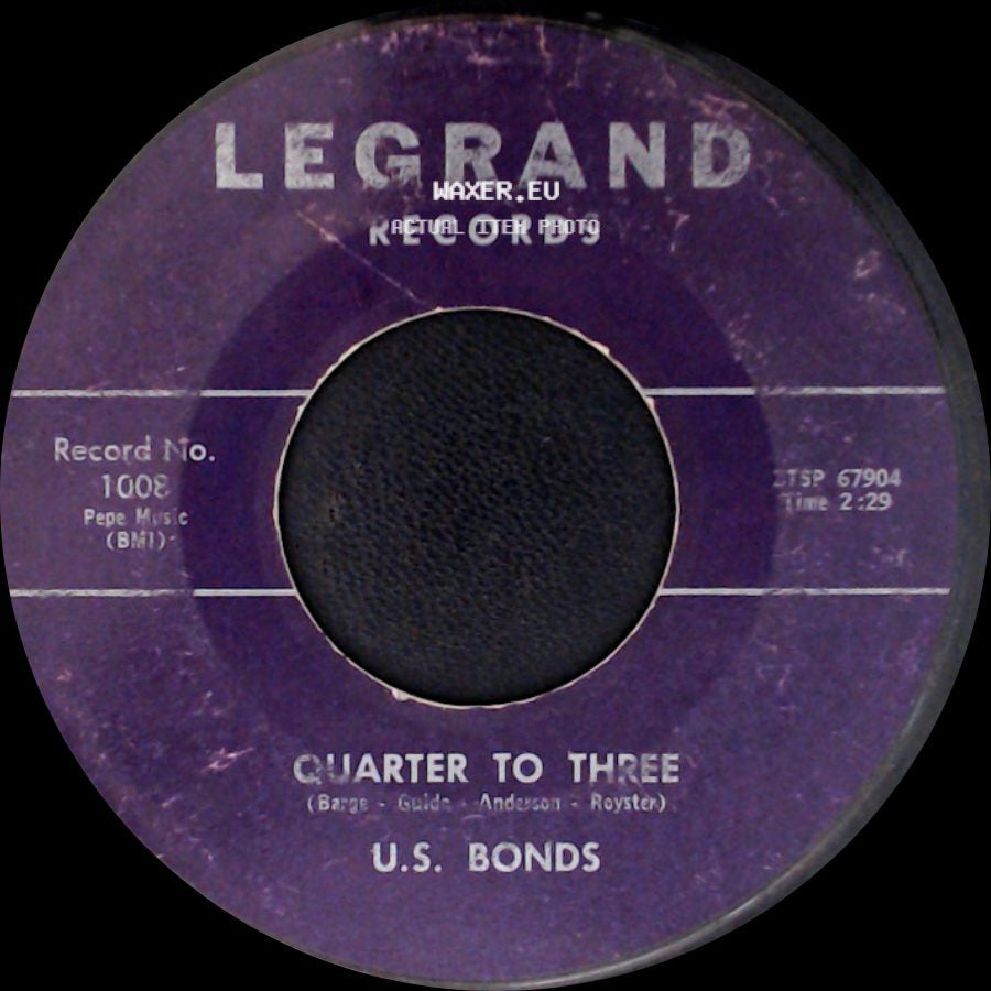 U.S. Bonds - Time Ole Story / Quarter To Three side B