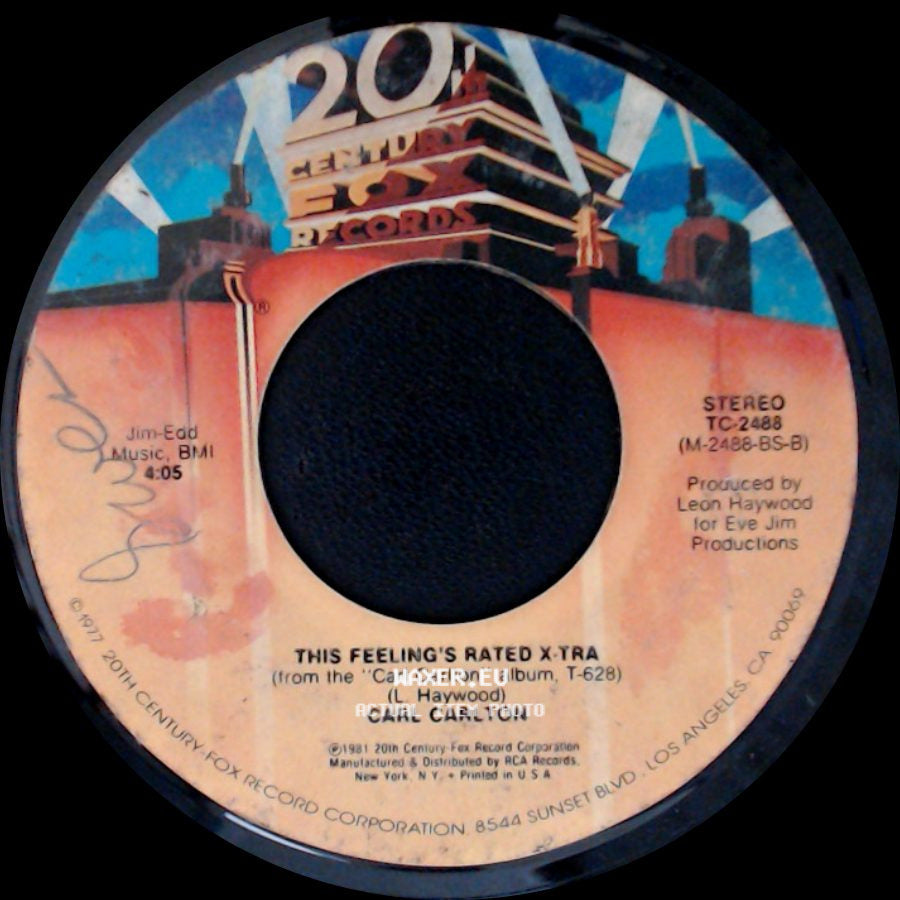Carl Carlton - She's A Bad Mama Jama (She's Built She's Stacked) / This Feeling's Rated X-Tra side B