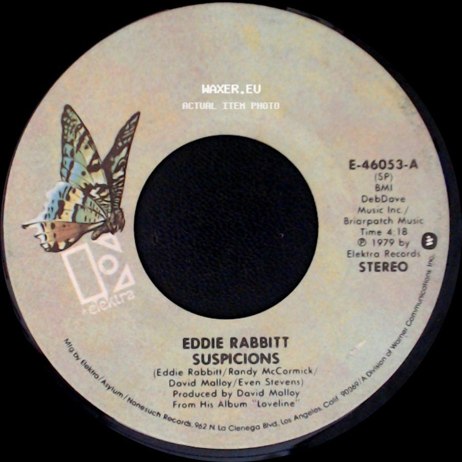 Eddie Rabbitt - Suspicions / I Don't Wanna Make Love (With Anyone Else But You) side A