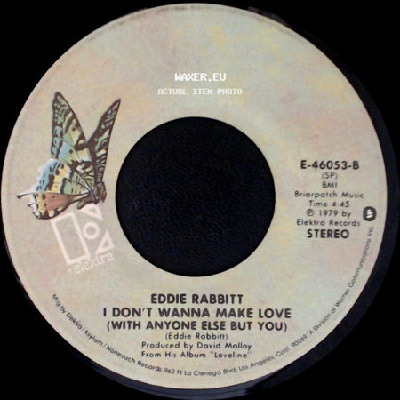 Eddie Rabbitt - Suspicions / I Don't Wanna Make Love (With Anyone Else But You) side B
