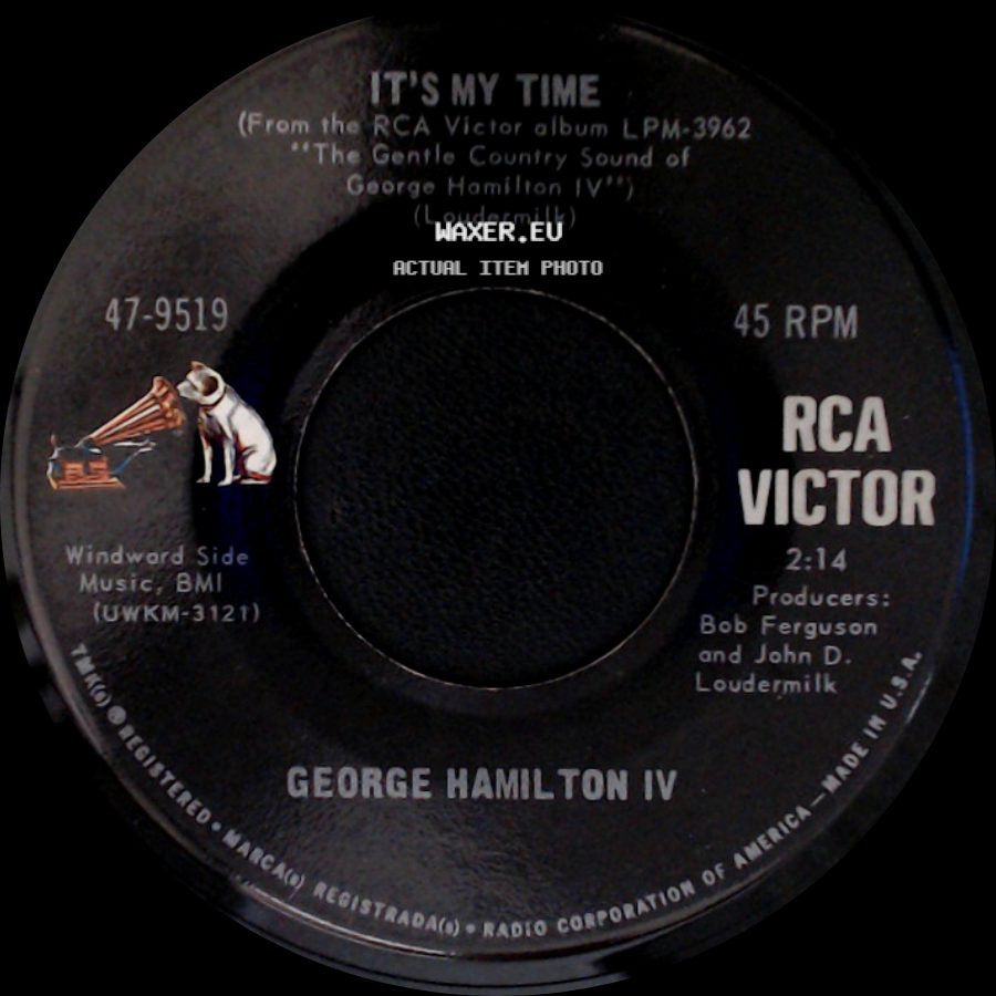 George Hamilton Iv - The Canadian Railroad Trilogy / It's My Time side B