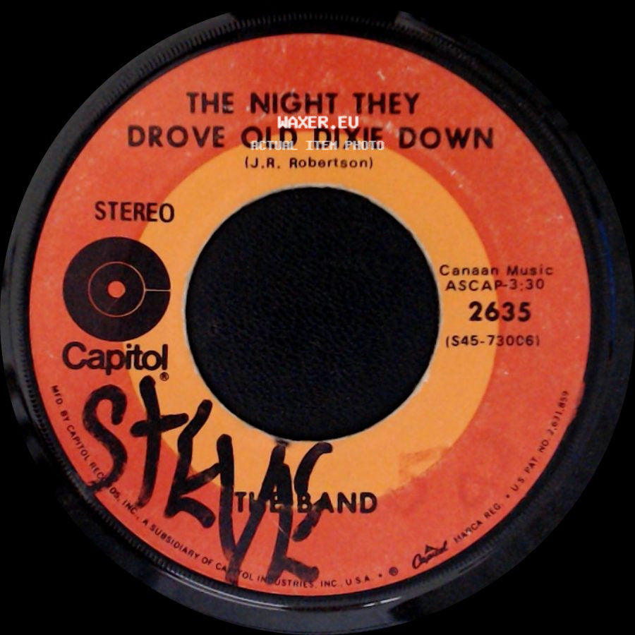 The Band - Up On Cripple Creek / The Night They Drove Old Dixie Down side B