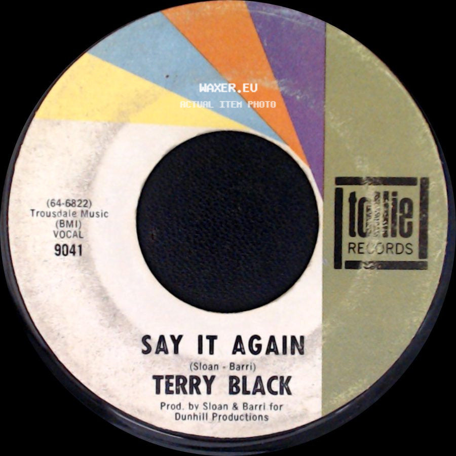 Terry Black - Everyone Can Tell / Say It Again side B