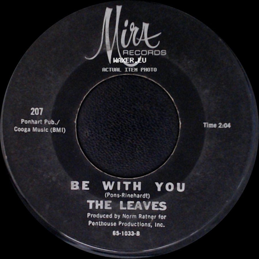 The Leaves - Hey Joe, Where You Gonna Go? / Be With You side B