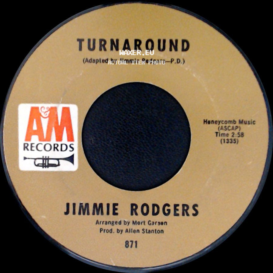 Jimmie Rodgers - Child Of Clay / Turnaround side B