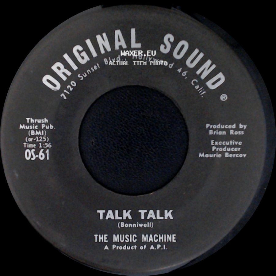 The Music Machine - Come On In / Talk Talk side B