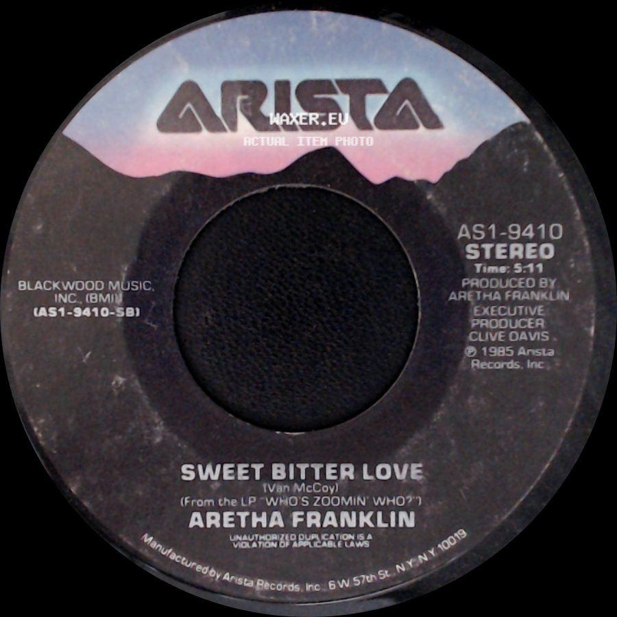 Aretha Franklin - Who's Zoomin' Who / Sweet Bitter Love side B